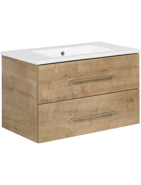 Waschtisch Breite 80 cm Standard » Waschbecken ohne Unterschrank